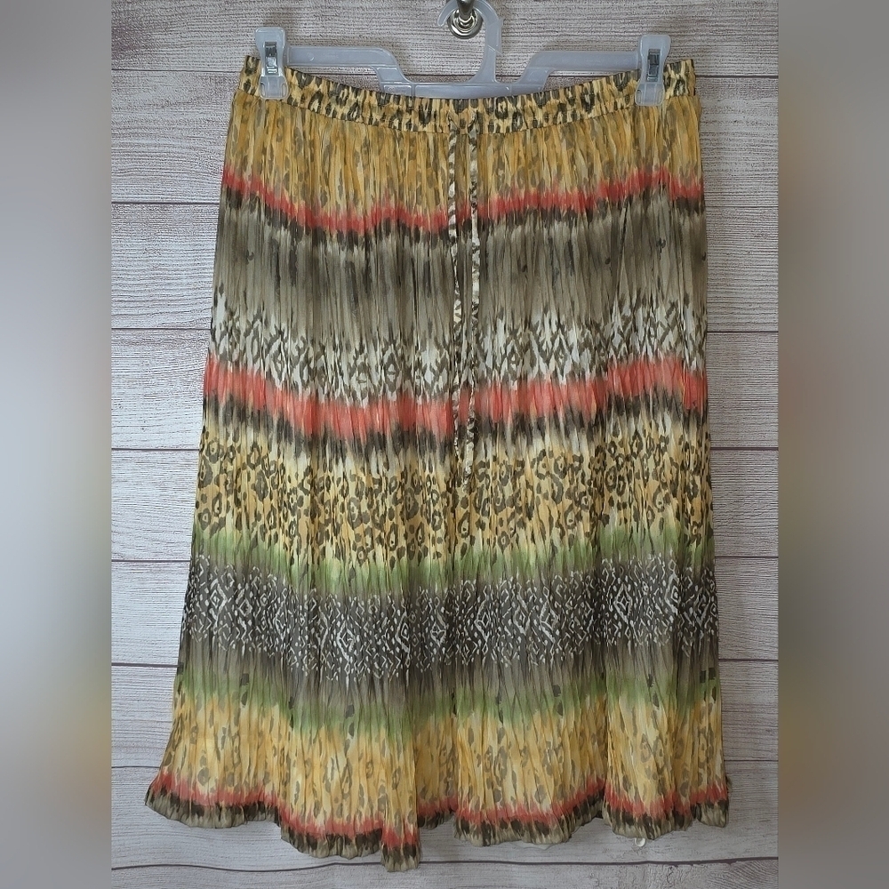 Alfred Dunner Women's Maxi Skirt With Elastic Waist & Drawstring Size 16